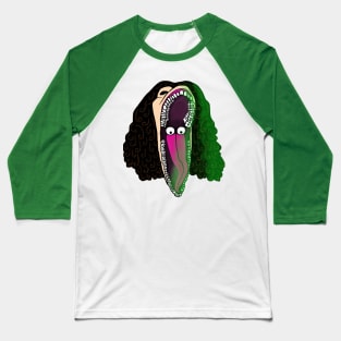 Barbra's Scary Face Baseball T-Shirt